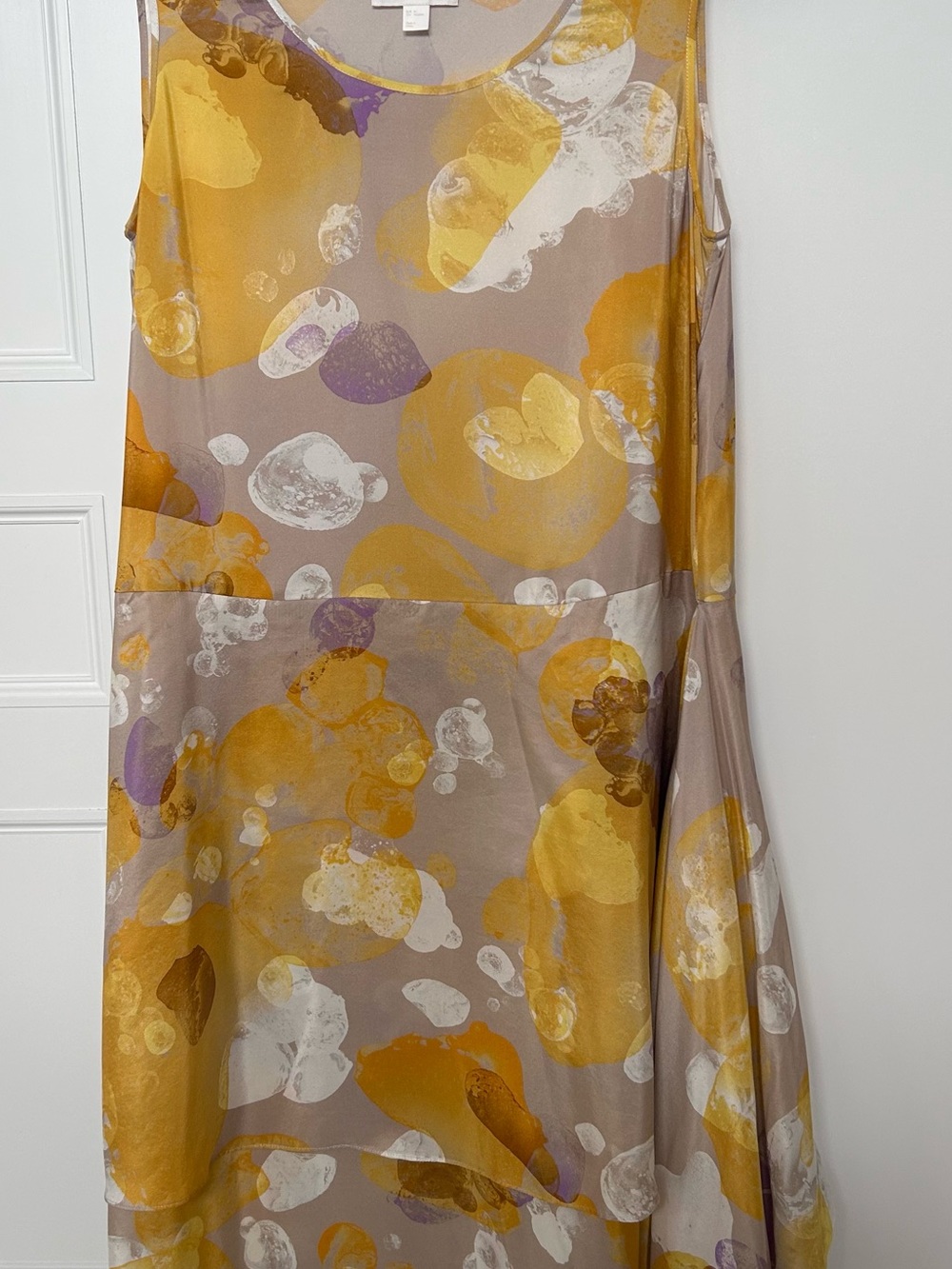 COS Silk Midi with Abstract Print